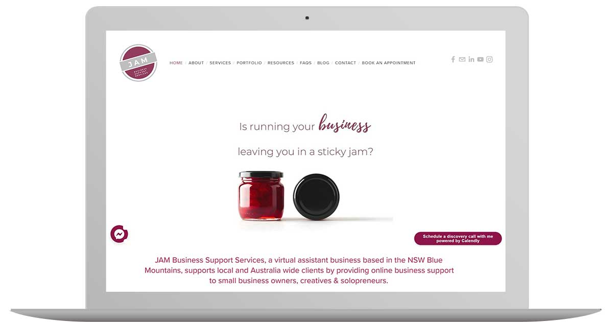 Project web content writing - JAM Business Support Services